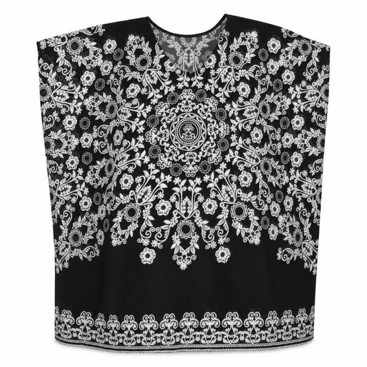 St Bernard for Dunnes Women’s Black Floral Tunic Blouse Size L