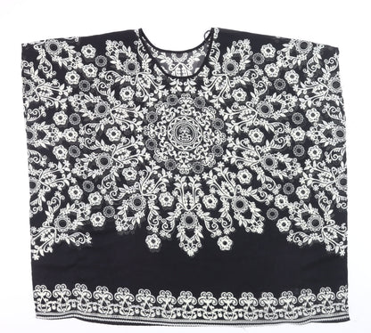 St. Bernard for Dunnes Women’s Black Floral Tunic Blouse Size L
