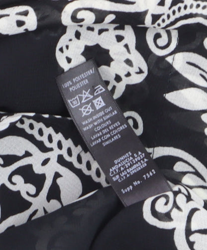 St. Bernard for Dunnes Women’s Black Floral Tunic Blouse Size L