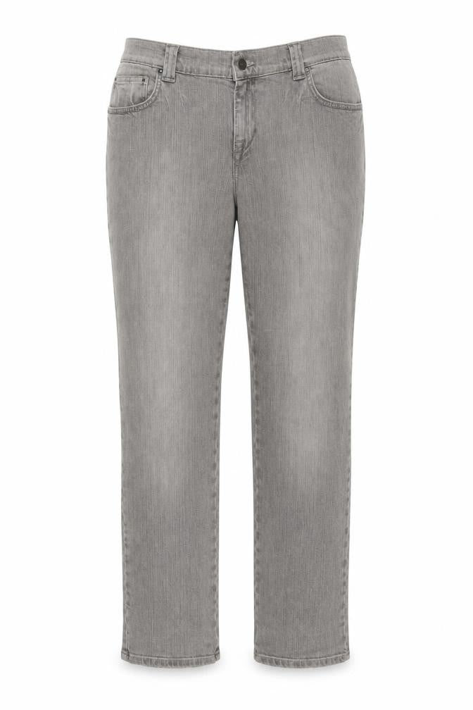Savida Women’s Grey Stretch Straight Jeans Size 16 Regular