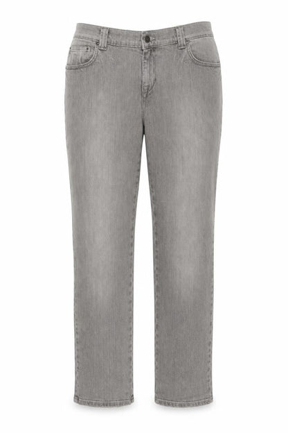 Savida Women’s Grey Stretch Straight Jeans Size 16 Regular
