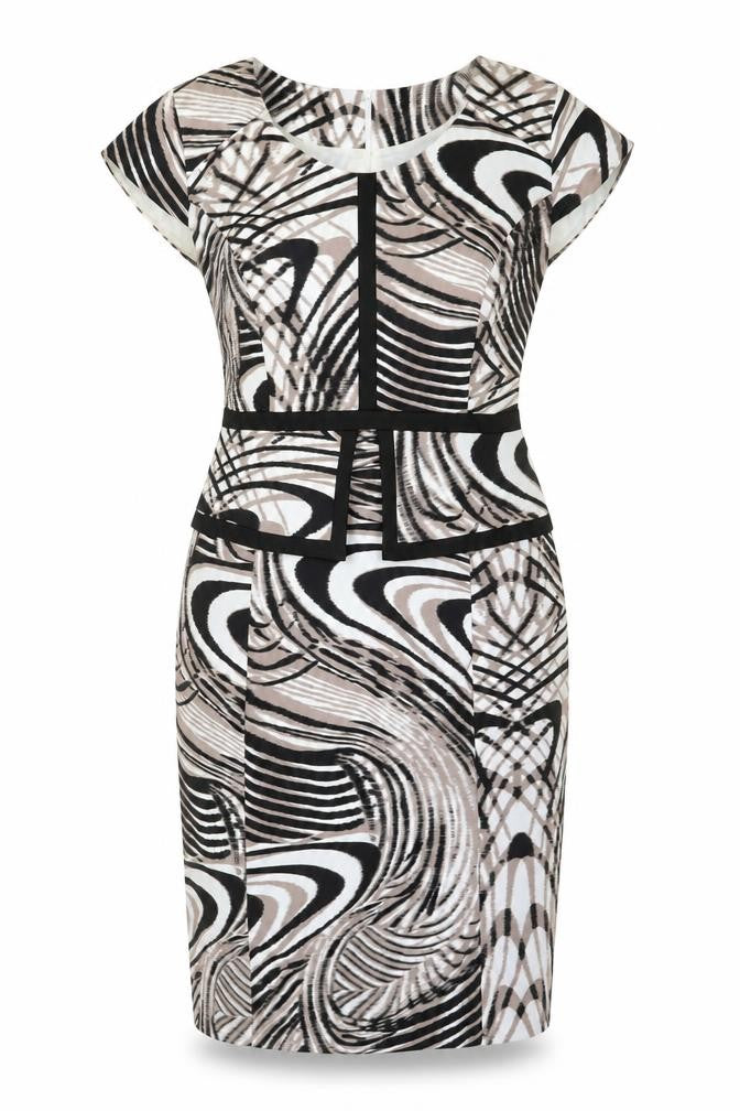 Izabella Womens Multicoloured Size 20 Sheath Knee Length Dress