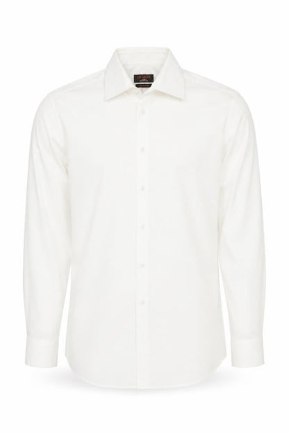 Conran Luxury Collection Men's White 16 Collar Contemporary Fit Shirt