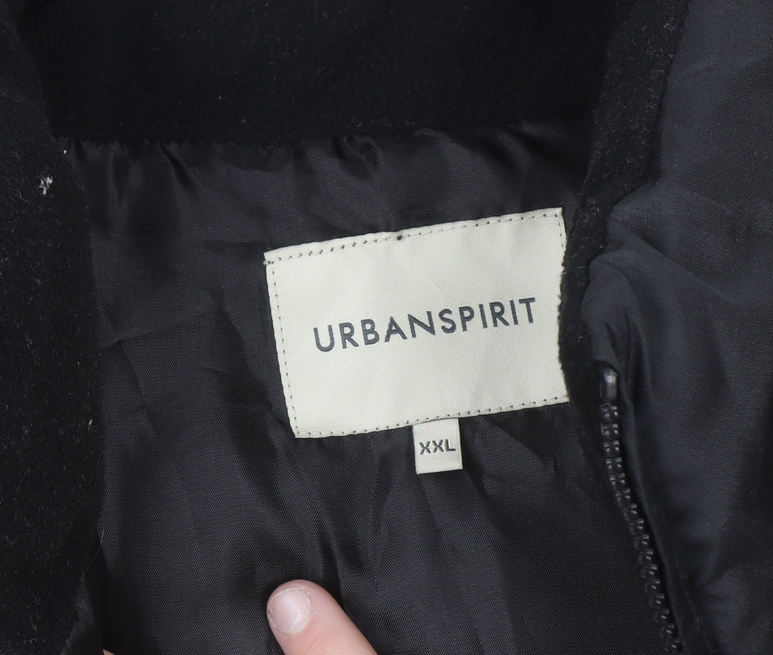 Urban Spirit Men's Black 2XL Puffer Waistcoat Gilet