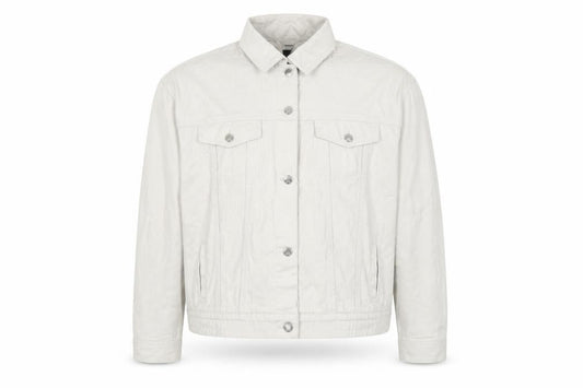 ONLY Carmakoma Beige Men's 2XL Cotton Denim Casual Jacket