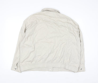 ONLY Carmakoma Beige Men's 2XL Cotton Denim Casual Jacket