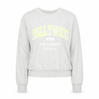 H&M Divided Women's Grey Hollywood Print Pullover Sweatshirt Size S