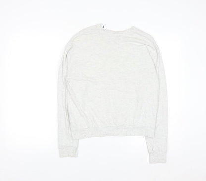 H&M Divided Women's Grey Hollywood Print Pullover Sweatshirt Size S