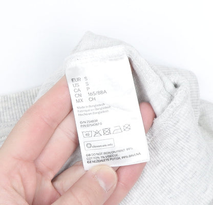 H&M Divided Women's Grey Hollywood Print Pullover Sweatshirt Size S