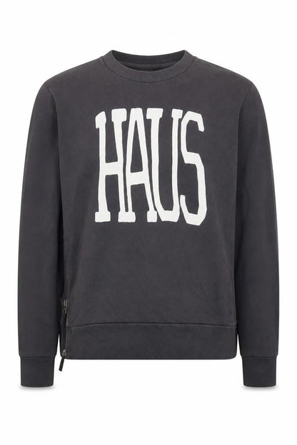 Paul Smith Men's Black HAUS Logo Sweatshirt Size L Pullover
