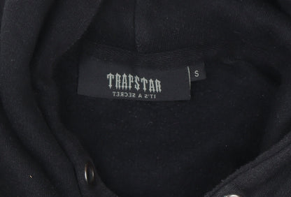 Trapstar Men's Black Pullover Hoodie S Embroidered Logo Streetwear