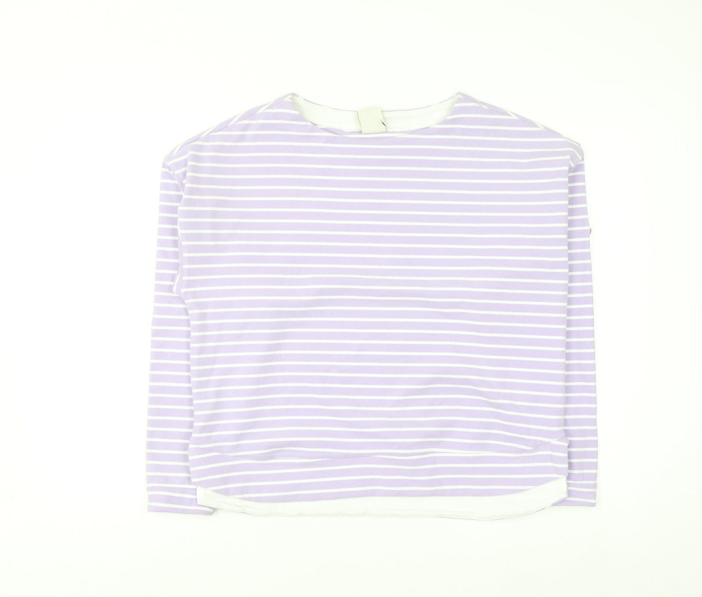 Trespass Women’s Lilac Striped Pullover Sweatshirt UK 12 Medium