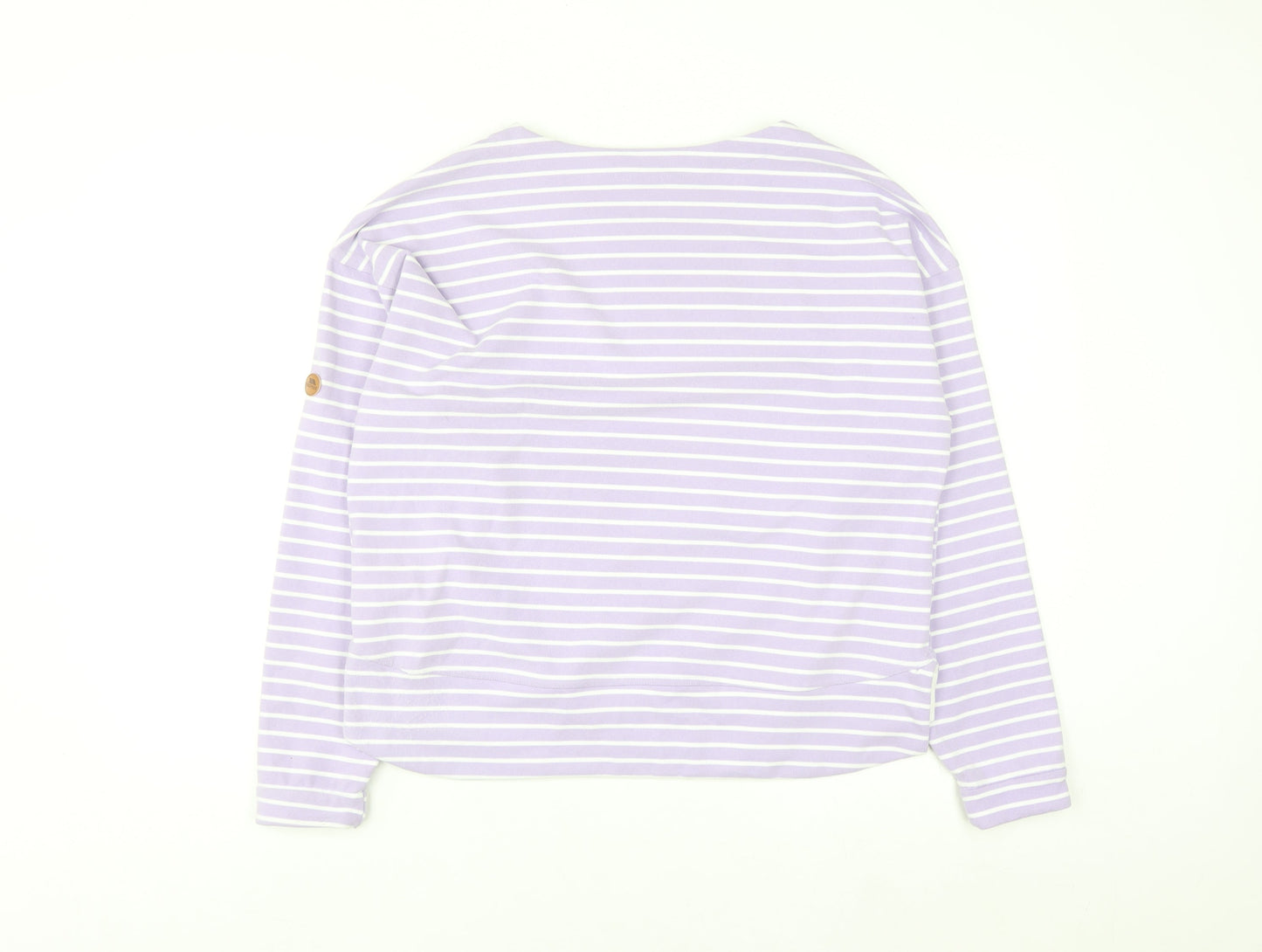 Trespass Women’s Lilac Striped Pullover Sweatshirt UK 12 Medium