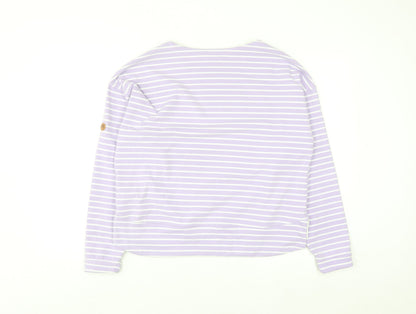 Trespass Women’s Lilac Striped Pullover Sweatshirt UK 12 Medium