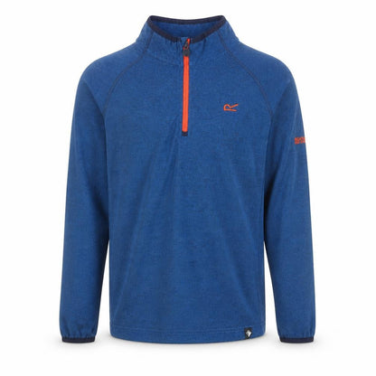 Regatta Boys Blue 13 Years 1/4 Zip Pullover Outdoor Sweatshirt