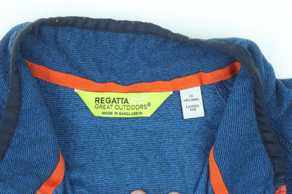 Regatta Boys Blue 13 Years 1/4 Zip Pullover Outdoor Sweatshirt