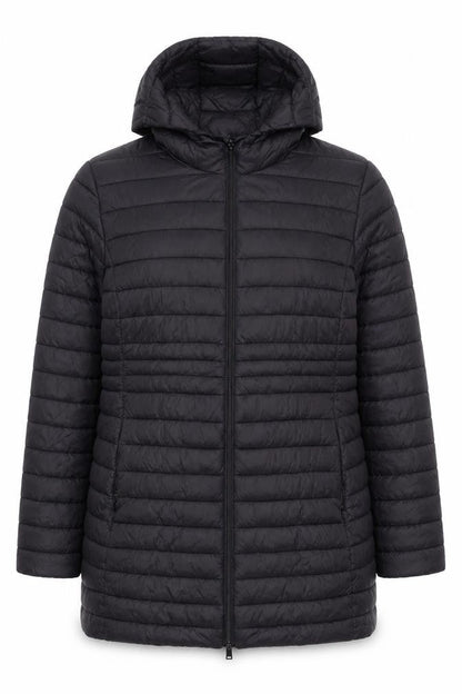 Dunnes Stores Men Black 2XL Hooded Puffer Coat Lightweight