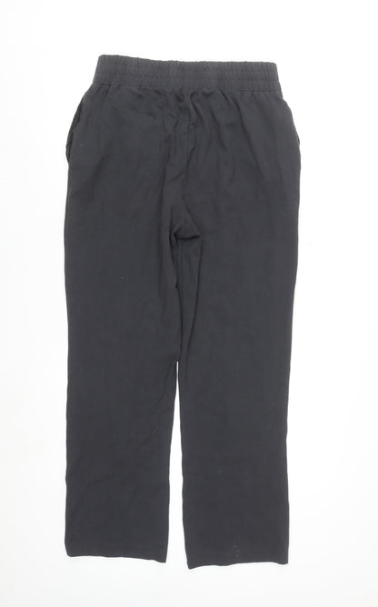 4TH ARQ Men's Black Regular Fit Stretch Trousers L