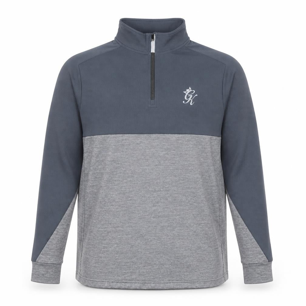 Gym King Men's Grey 1/2 Zip Pullover Sweatshirt Size S
