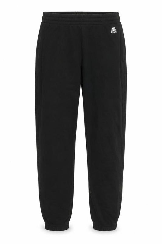 4TH ARQ Men's Black Jogger Sweatpants L Fleece Tapered Fit