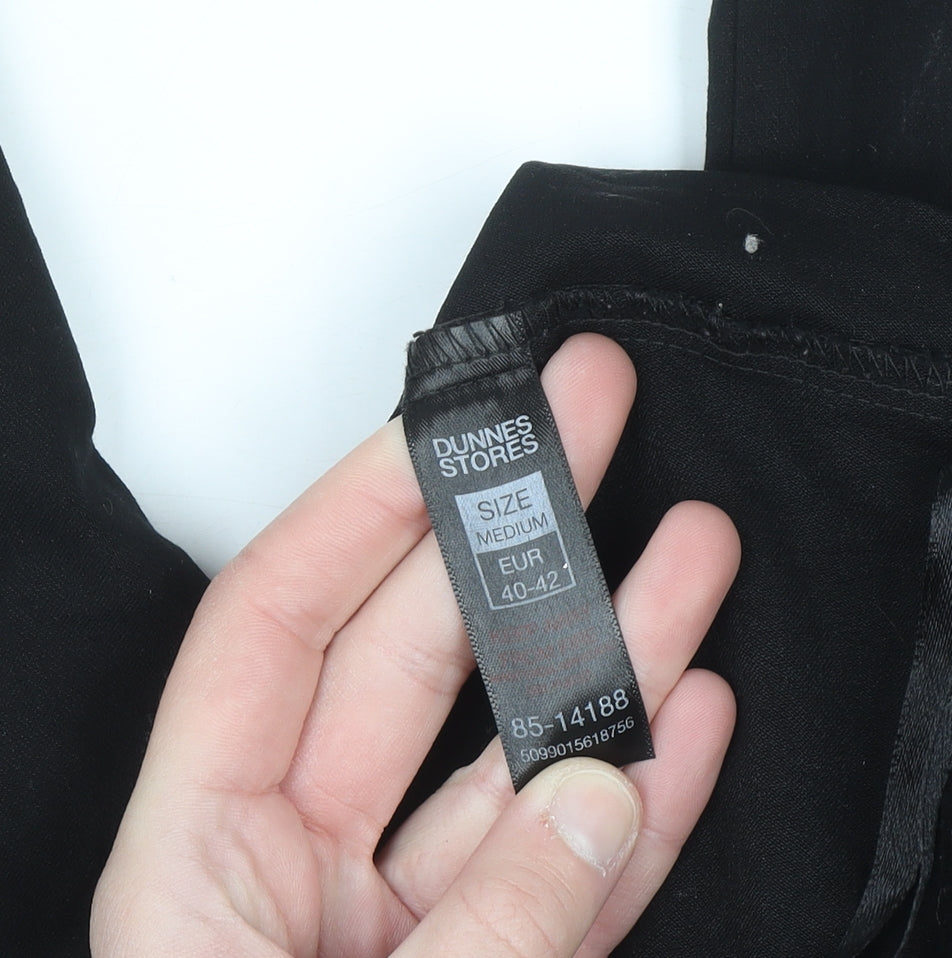Dunnes Stores Women's Black Stretch Slim Trousers Size 12