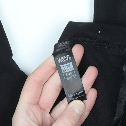 Dunnes Stores Women's Black Stretch Slim Trousers Size 12