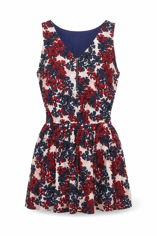 Diesel Womens Multicoloured Floral A-Line Sleeveless Short Dress S
