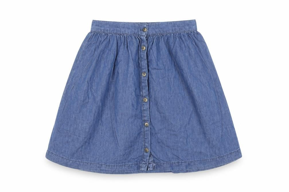 New Look Women’s Blue Denim A-Line Button Skirt UK 10