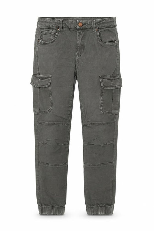 ONLY Boys Green Cargo Trousers 10 Years Regular Fit Cotton Twill