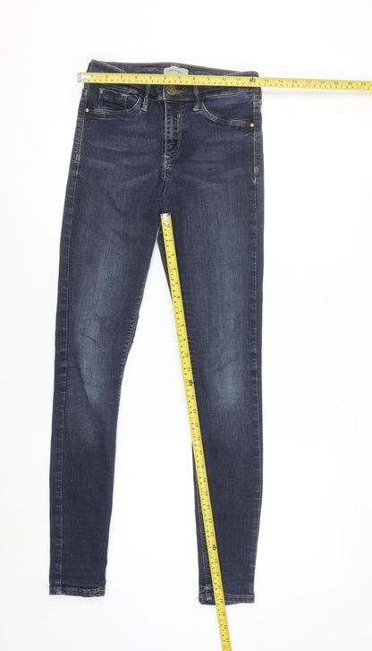 River Island Women's Blue Skinny Jeans Size 10 Stretch Denim