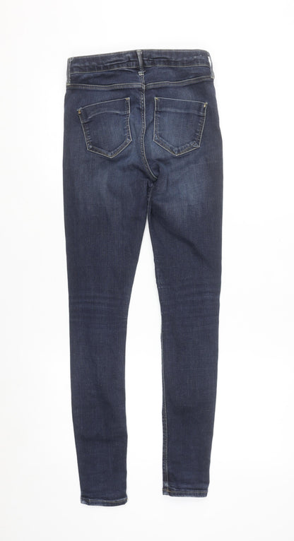 River Island Women's Blue Skinny Jeans Size 10 Stretch Denim