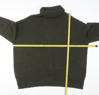 William Rast Women’s Green Roll Neck Pullover Jumper Size 20