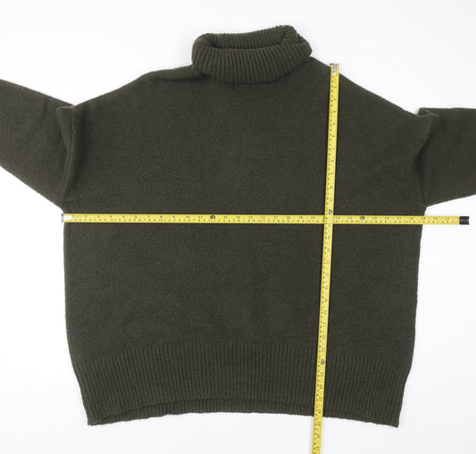 William Rast Women’s Green Roll Neck Pullover Jumper Size 20