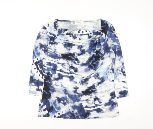 Dunnes Stores Signature Blue Abstract Viscose Tunic Top Women’s UK 16