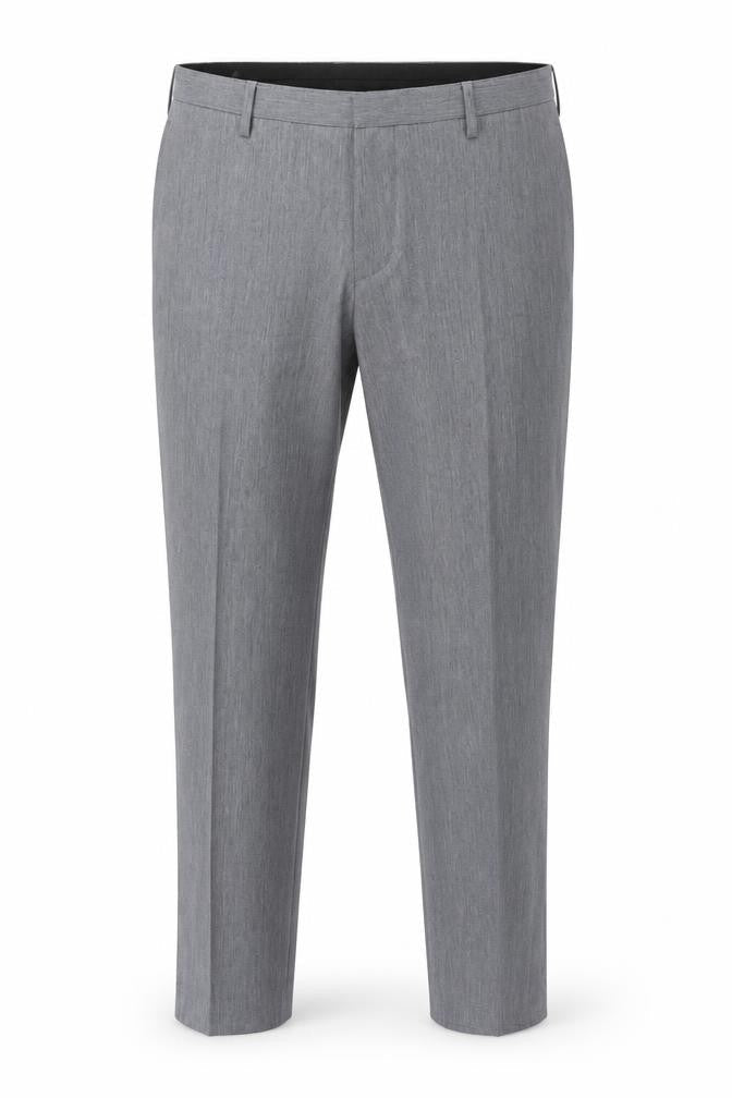 Burton Mens Grey Regular Fit Dress Trousers 34W Smart Work Pants