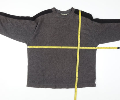 Prides Landing Men’s Brown Fleece Pullover Sweatshirt Size L