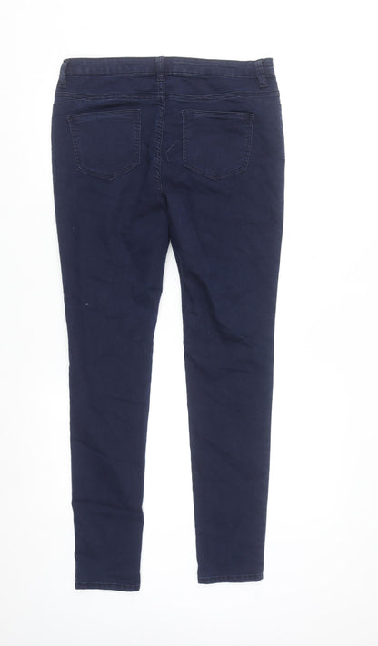 Damart Womens Blue Size 14 Skinny Stretch Denim Jeans