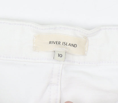 River Island Women's White Size 10 Skinny Jeans