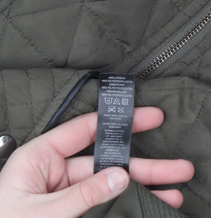 Dunnes Women Green Quilted Mid-Length Jacket Size 12