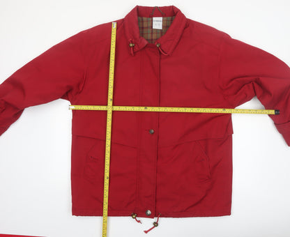 Eastex Women Red Size 18 Parka Jacket Lined Drawstring Classic Style