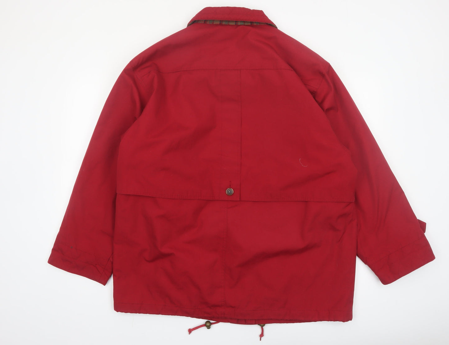 Eastex Women Red Size 18 Parka Jacket Lined Drawstring Classic Style