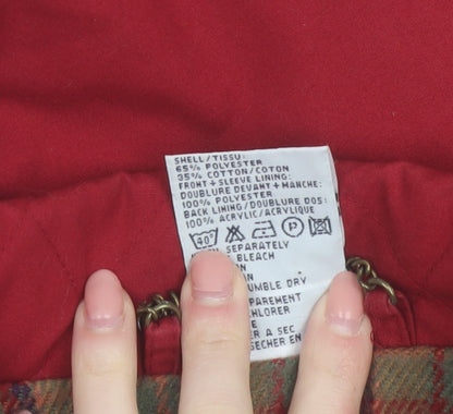 Eastex Women Red Size 18 Parka Jacket Lined Drawstring Classic Style