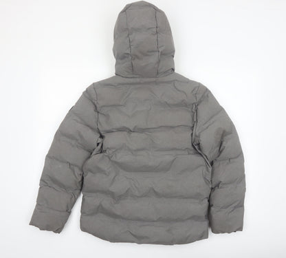 Next Boys Grey Hooded Puffer Jacket 12 Years Winter Coat