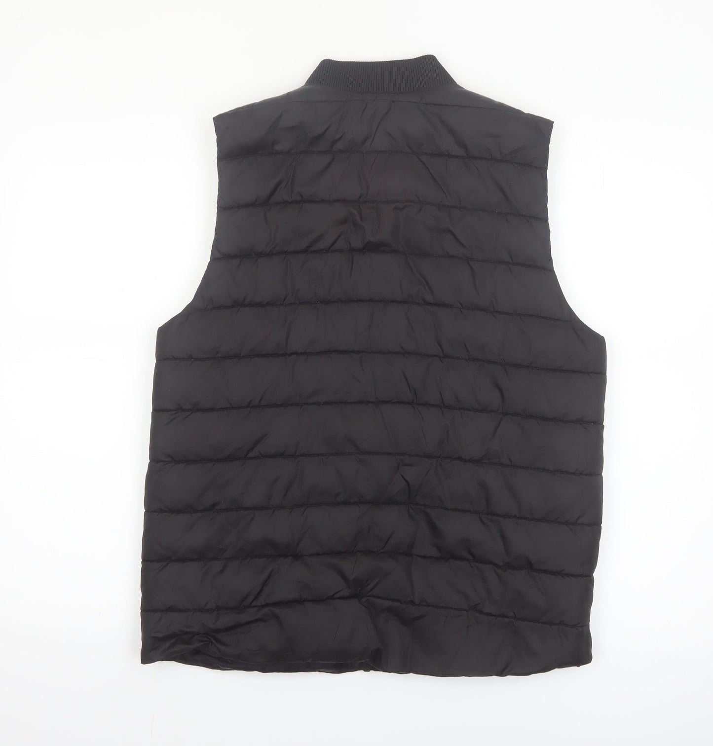 H&M Boys Black Quilted Bodywarmer Padded Waistcoat 12-14 Years