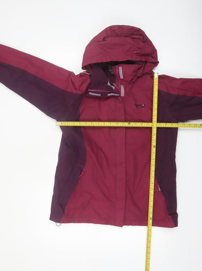 Regatta Women’s Purple Waterproof Hooded Rain Jacket Size 12