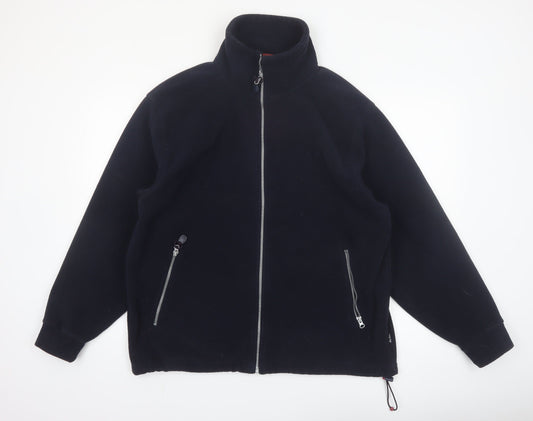 Peter Storm Men's Black Fleece Full Zip Outdoor Jacket L