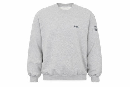 Fila Men's Grey Crew Neck Pullover Sweatshirt Size M