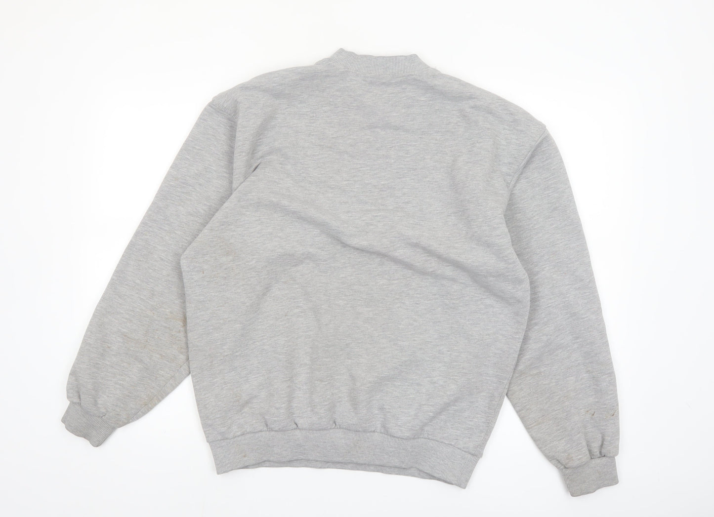 Fila Men's Grey Crew Neck Pullover Sweatshirt Size M