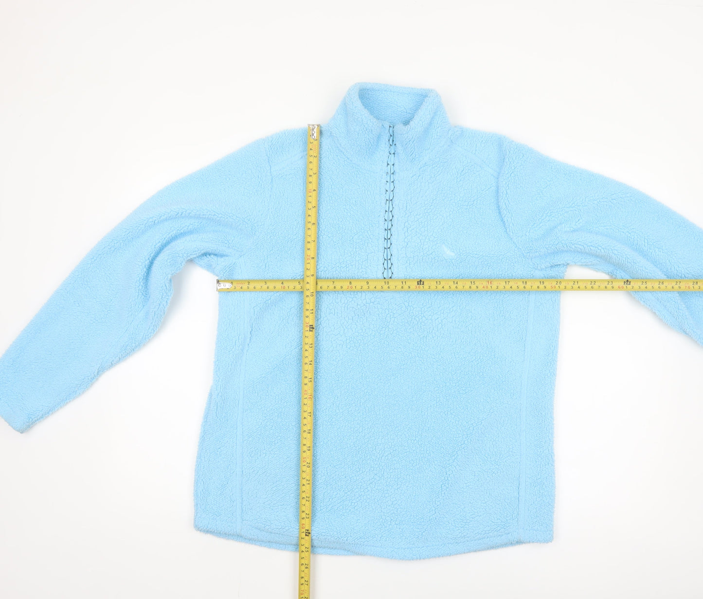 Hawkshead Women Blue Fleece 1/2 Zip Pullover Sweatshirt Size 14