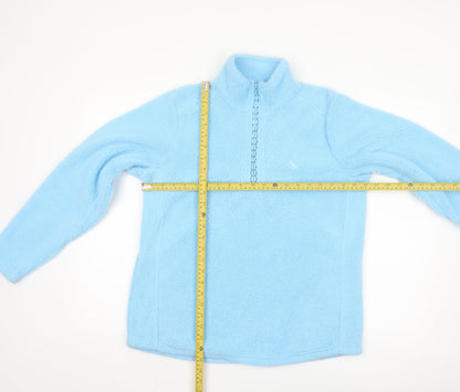 Hawkshead Women Blue Fleece 1/2 Zip Pullover Sweatshirt Size 14